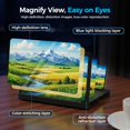 thumbnail image 3 of Screen Magnifier for Cell Phone, 2026 New 10 Inch 3D HD Foldable Magnifying Screen Enlarger with Adjustable Stand, Movie Video Gaming Holder for Travel, Elderly, Family (White, 10 inch), 3 of 7