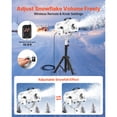 thumbnail image 4 of KFFKFF 1500W Snow Machine Snowflake Maker with Adjustable Stand for Holiday Parties & Events Q235 Steel PP 20.08"×23.62" White, 4 of 9