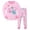 style-03 Pink, variant on Gubotare Kids Pajama Set Glow in The Dark - Boys & Girls 3D Fluorescent Print PJs, Soft Long Sleeve Nightwear with Glowing Patterns, Matching 2-Piece Sleepwear Size 3T 4T (Dark Blue,3-4 Years)