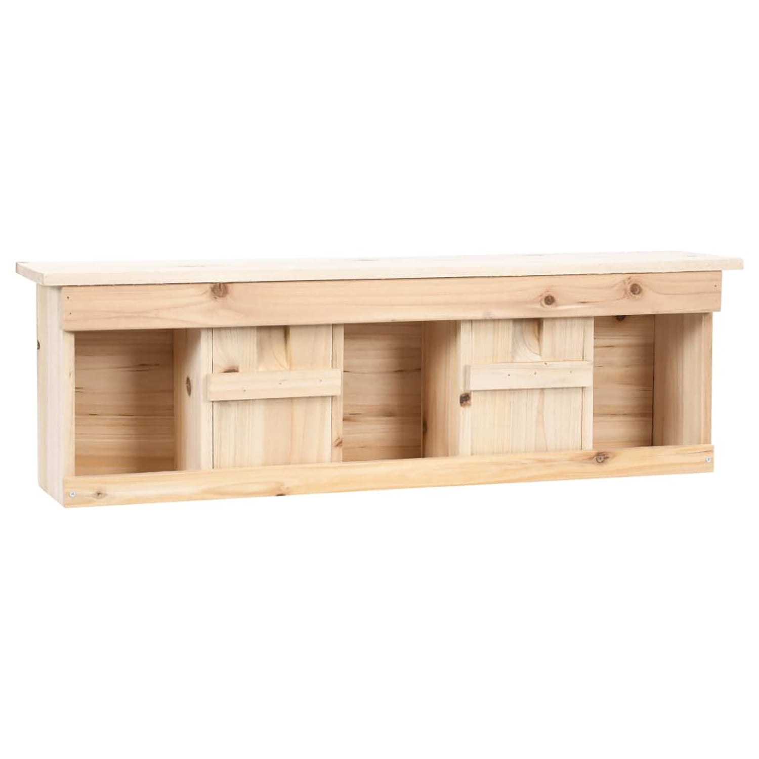 Pefilos 26" Wooden Bird House with 5 Rooms, Garden Outdoor Sparrow House, Bird Nest Box Birdhouse, Beige Pefilos 26" Wooden Bird House with 5 Rooms, Garden Outdoor Sparrow House, Bird Nest Box Birdhouse, Beige