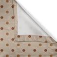 thumbnail image 6 of Ambesonne Tan Valance & Curtain, Classic Retro Polka Dots, 55"x36", Brown Pale Coffee Tan, 6 of 7