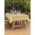 thumbnail image 2 of Outdoor Tablecloth with Umbrella Hole and Zipper, Yellow Sunshine Sunflower Rectangle Table Cloth 54x80 Inch Waterproof Tablecloth, Pastoral Bees Farmhouse Floral Picnic Table Cover for Patio Camping, 2 of 7