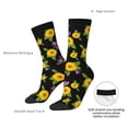 thumbnail image 4 of Bingfone Compression Socks for Women and Men Long Socks for Running Athletic Cycling Nurse- Daisies Flowers, 4 of 6