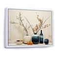 thumbnail image 2 of Designart "Minimalist Oasis Pottery in Blue Beige" Abstract Still Lifes Floater Framed Canvas Wall Art, 2 of 7