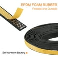 thumbnail image 3 of REGALWOVEN Weather Stripping Adhesive Door Window Seal Strip Foam Seal Tape for Doors Window 3/8"W x 5/64"T x 13ft L 1, 3 of 6