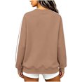 thumbnail image 5 of Zormilly Oversized Sweatshirt for Women Long Sleeve Crew Neck Sweatshirt Striped Casual Pullover Fall Outfit, S-3XL, 5 of 8