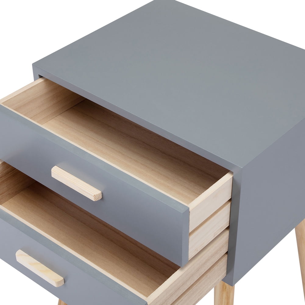 Kadyn End Tables Bedroom with Storage Drawer, Wood Accent Table, Solid Wood Legs Living Room Home Furniture, Set of 2 Kadyn End Tables Bedroom with Storage Drawer, Wood Accent Table, Solid Wood Legs Living Room Home Furniture, Set of 2