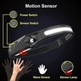 thumbnail image 4 of 4 - Pack Rechargeable Headlamps with Motion Sensor - 230 Wide Beam 5 Modes USB - C Waterproof for Camping, 4 of 5