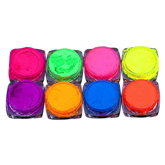 Thsue 5ML Neon Pigment Nail Powder Nail Glitter Gradient Glitter Acrylic