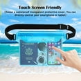 thumbnail image 4 of 2-Pack Waterproof Pouch with Adjustable Waist Strap, Waterproof Dry Bag, Keeps Cell Phones and Valuables Safe and Dry, Perfect for Kayaking, Beach, Camping and Swimming, 4 of 6