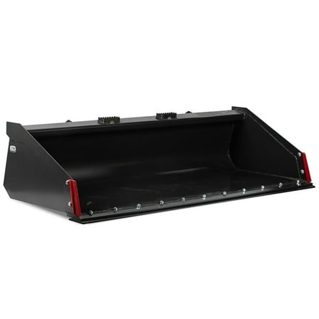 Titan Attachments 84" Grade 50 Pro Series Low Profile Dirt Bucket, Universal Quick Tach