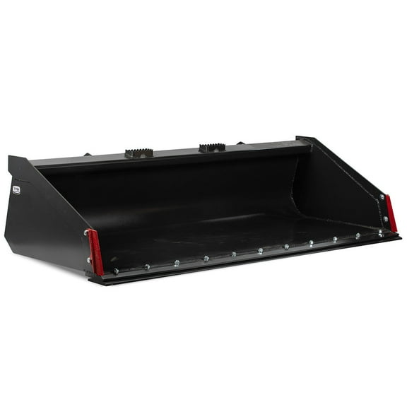 Titan Attachments 84" Grade 50 Pro Series Low Profile Dirt Bucket, Universal Quick Tach