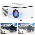 thumbnail image 1 of S361 Mini Home Portable LED Projector Projector Mini Projector 1080p Projector Portable HD for Desktop / DVD / Mobile Phone / Speaker(US 100-240V)(White ), 1 of 9