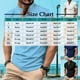 thumbnail image 3 of Camisas Elvqul de Hombre Casual Azul Celeste Manga Corta Liso Lino con Solapa Botones, 3 of 9