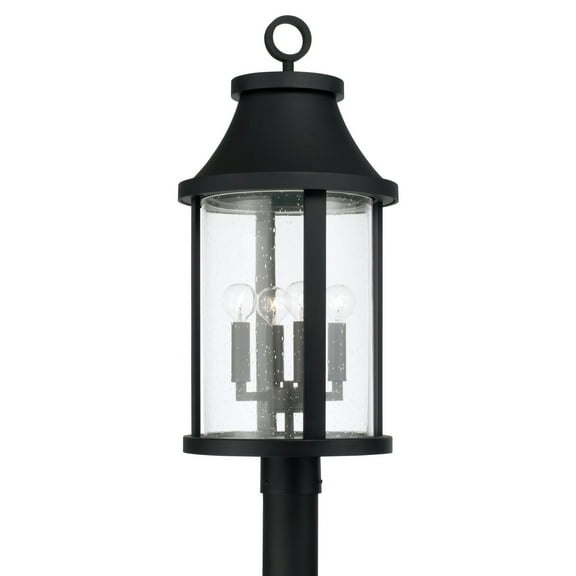 Capital Lighting 953645 Bridger 4 Light 21" Tall Post Light - Black