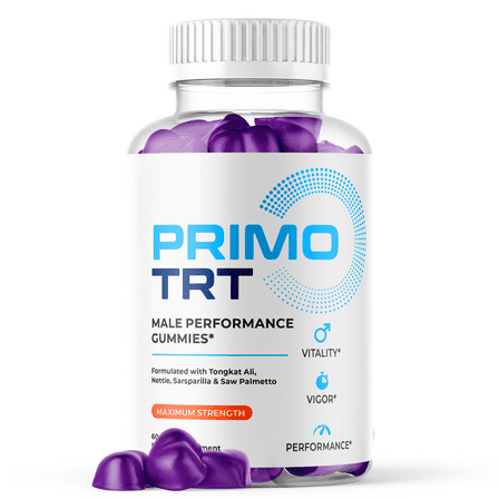 Primo TRT Gummies Advanced Formula Fitness Support Supplement 60 Gummies
