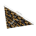 thumbnail image 3 of Naloa Yellow Excavator Dog Bandanas 1PC Washable Triangle Dog Scarfs Premium Durable Fabric, for Small Medium Large Dogs and Cats, 3 of 6