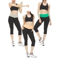thumbnail image 1 of 3-Pack Women's Active Performance Yoga Stretch Capri Leggings (Sizes, S-XL), 1 of 5