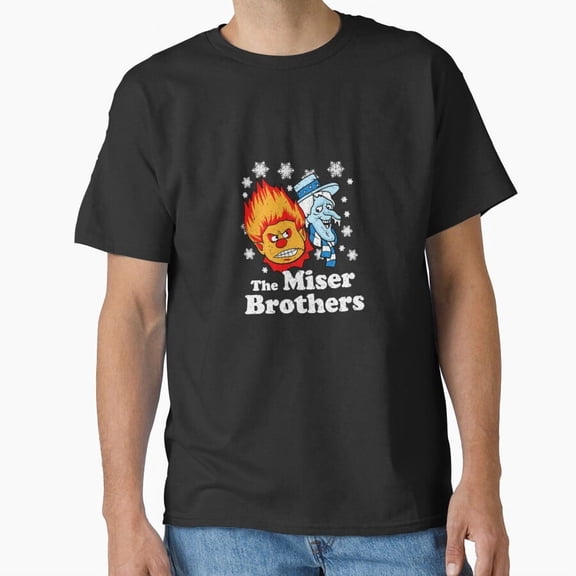The Miser Brothers Funny Christmas Claymation Characters G8319 Unisex T-Shirt, Up to Size 5XL