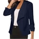 thumbnail image 1 of Chaqueta y abrigo informal de manga larga sin capucha para mujer, color liso, de manga larga, sin botones, blusa para mujer, 1 of 5