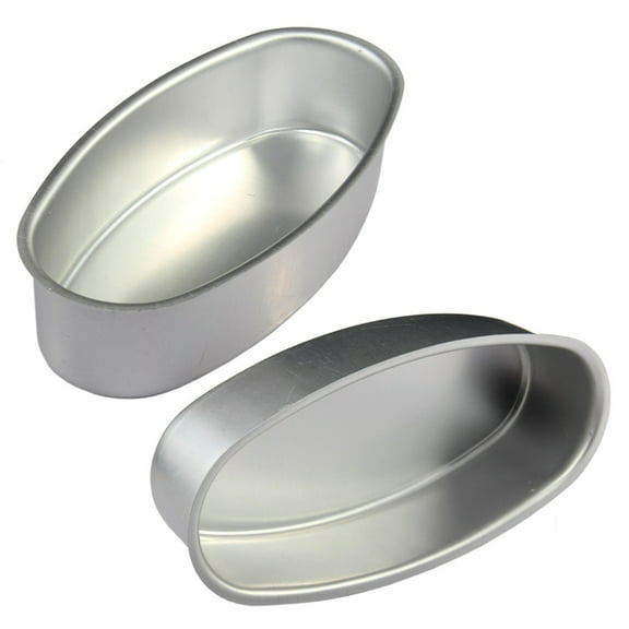 2Pcs Oval Shape Cheesecakes Pans NonStick Cake Pans Aluminum Cake Molds Bread Loafs Pans Molds for Oven Bakings