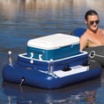 thumbnail image 4 of 2-Person Inflatable Floating Lounge with Built-in Cooler, 4 of 9