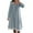 #0029-Blue, variant on Womens Nightgown Long Sleeve Sleepwear Vintage Victorian Long Nightdress Loungewear