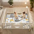 thumbnail image 2 of WOBOGO Cute Sloth Patterns Lying on A Branch Baby Playmats Extra Large Waterproof Rollable Activity Pads for Toddlers 50×50inch, 2 of 7