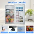 Mini Refrigerator with Freezer, 91L Capacity with Adjustable Thermostat