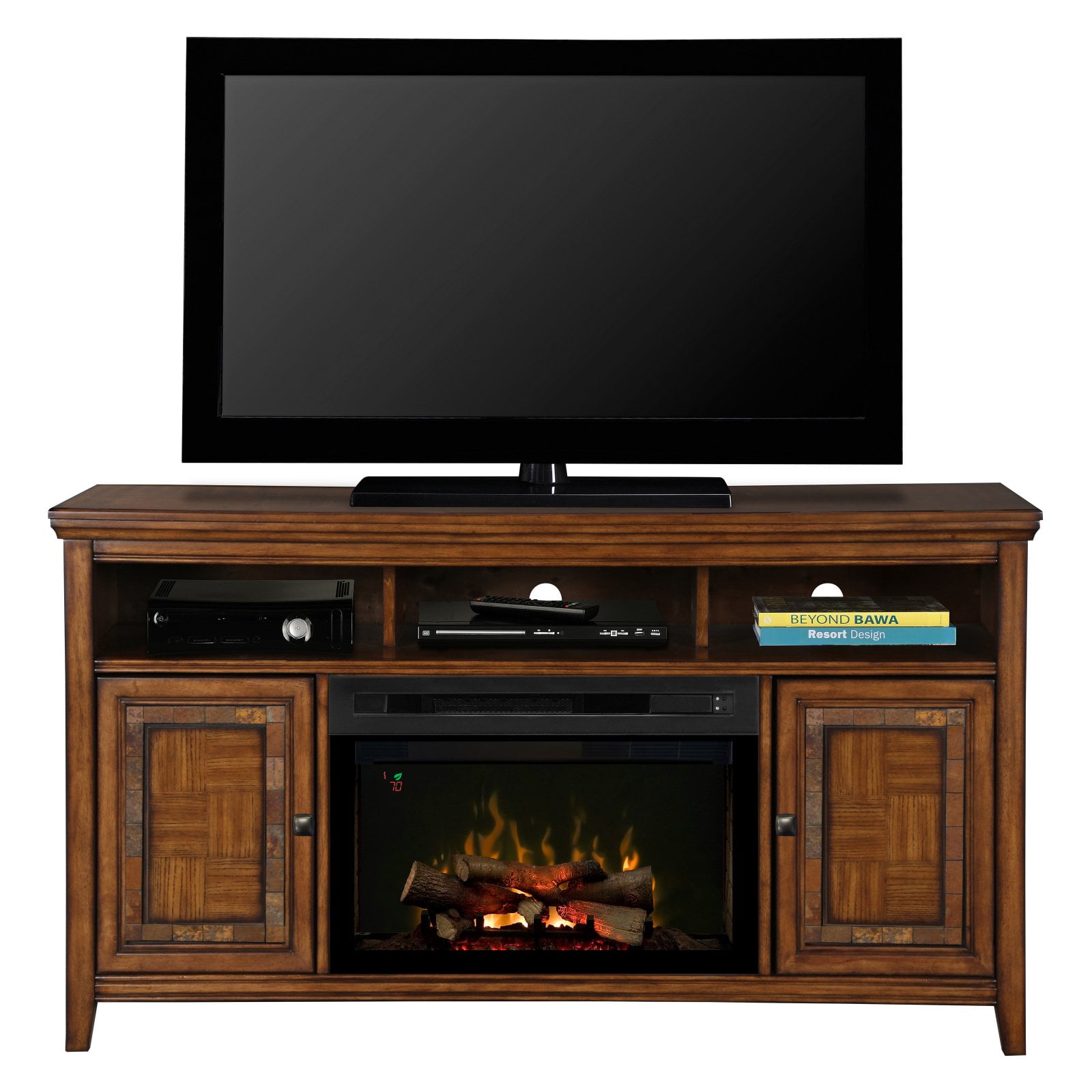 Dimplex Lynbrook Media Console  with Electric  Fireplace 