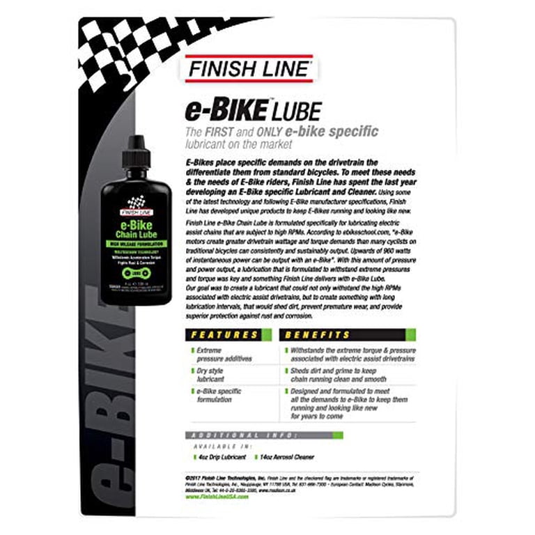 Finish Line E-Bike Chain Lube, 4.0oz