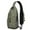 Green Christmas Gingerbread, variant on Sling Backpack,Green Christmas Gingerbread and Tree Pattern Crossbody Bag with Water Bottle Holder,Waterproof Sling Bag for Men/Women with Chest Phone Holder for Hiking,Travel