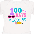 thumbnail image 4 of Inktastic 100 Days Cooler in Pink Girls Long Sleeve Baby Bodysuit, 4 of 5