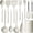 Cream White, variant on Silicone Cooking Utensils Set - 600°F Heat Resistant, Nonstick Kitchen Utensil Set with Spatulas, Spoons, Whisk, Tongs, BPA Free, Dishwasher Safe, Cream White