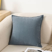 suxuMhao Decorative Chenille Throw Pillow-Stripe Print 18×18 IN Gray Blue,Bed Pillows Decorative for Bedroom,Decorative Sofa Pillows & Couch Throw Pillows,Sofa Pillows for Living Room,1 Piece