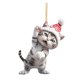 thumbnail image 2 of Colgante plano acrílico navideño Colgante navideño con gato bonito Colgante para árbol de Navidad Decoración 2D Fiesta Año Manualidades navideñas, 2 of 2