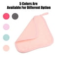 thumbnail image 7 of 4pcs Reusable Makeup Removal Cleaning Cloth Washable Makeup Remover Cleaning Towels Pink 8''x8'', 7 of 7