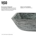 thumbnail image 5 of VIGO Glass Rectangular Vessel Bathroom Sink in Titanium Gray with Niko Faucet and Pop-Up Drain in Chrome, 5 of 10