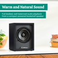 thumbnail image 2 of Electrohome Huntley - Altavoces de estantería alimentadas con amplificador integrado y controladores de 3 pulgadas para tocadiscos, TV, PC y transmisión de música inalámbrica con Bluetooth 5, RCA y, 2 of 5