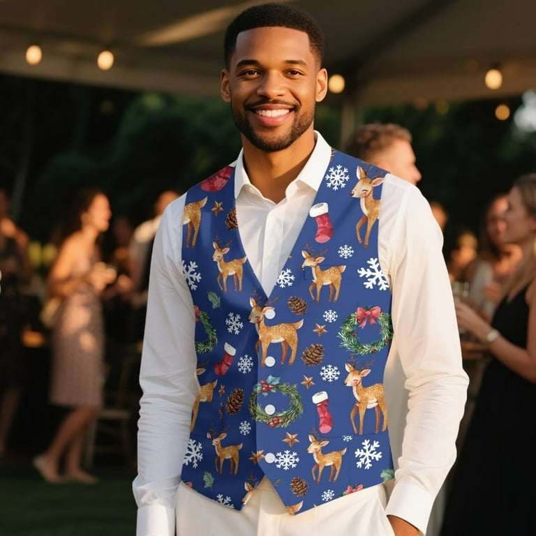 christmas dress vest Santa & Friends Green Christmas Vest