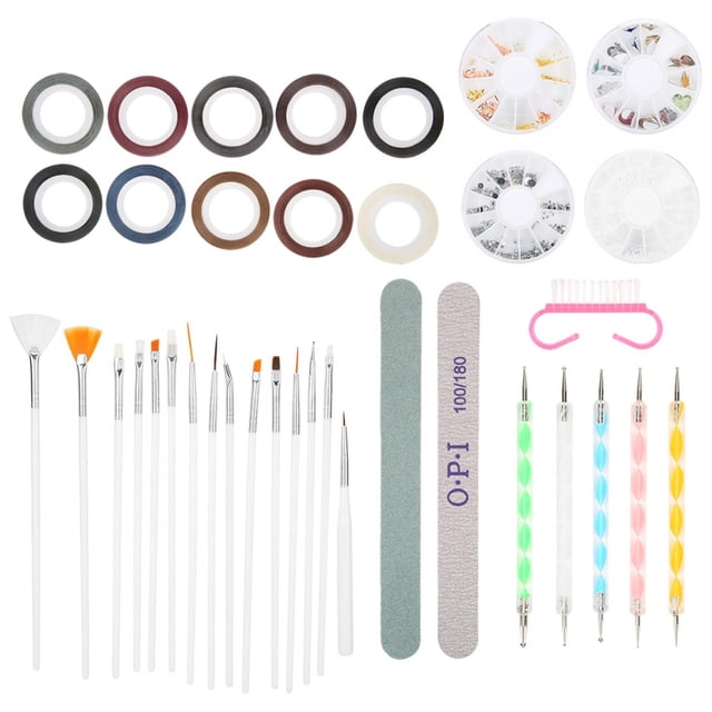 Tiras para pulir uas, bolígrafos de perforación de 5 puntas, lima de uas, manicurista profesional para salón de uasOptical Fyydes Descripción de la referencia