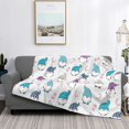 thumbnail image 2 of Fotbe cute winter Gnome Manta de Franela con Estampado, Manta Ultrasuave para Cama, Sofá, Auto, Hipoalergénica y Antibolitas-80"x60", 2 of 6