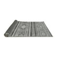 thumbnail image 2 of Ahgly Company Indoor Round Abstract Gray Modern Area Rugs, 3' Round, 2 of 4