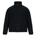 thumbnail image 6 of BiZtdJrK Mens Down Quilted Winter Coat Solid Color Long Sleeve Puffer Jacket Casual Zip Up Padded Outerwear, Black, XXXL, 6 of 7