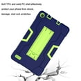 thumbnail image 7 of SOATUTO for All-New Fire 7 2019/2017(9th Gen,7th Gen)Tablet,Heavy-Duty Drop-Proof and Shock-Resistant Rugged Hybrid with Built-in Stand Case - Navy+Green, 7 of 7