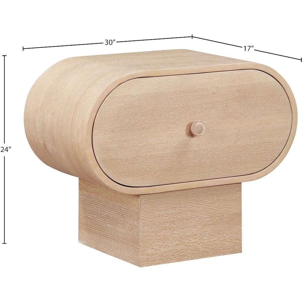 Meridian Furniture Harlow Natural Night Stand