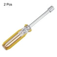 thumbnail image 3 of Uxcell 2pcs Controlador de Tuercas Métricas 10mm CR-V Punta No Magnética Ejes Huecos Destornillador de Zócalo Hexagonal con Mango Antideslizante, 3 of 6