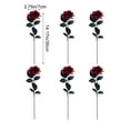 thumbnail image 3 of LHNFT 12Pcs Artificial Roses Bouquet Faux Black Roses Bundles Fake Rose Flowers Realistic Flowers Arrangements Halloween Decorations Indoor, 3 of 6