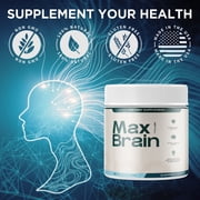 MaxBrain Powder Advanced Formula Supplement to Support Active Lifestyle 150 Servings
