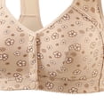 thumbnail image 4 of Gytharion Women's Front Closure Plus Size Bras Wireless Adjustable Bras Printed Comfortable Everyday Bras,36B/C-46B/C, 4 of 4